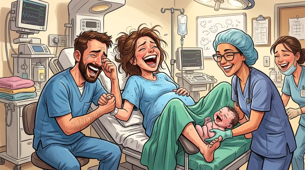 giving birth jokes